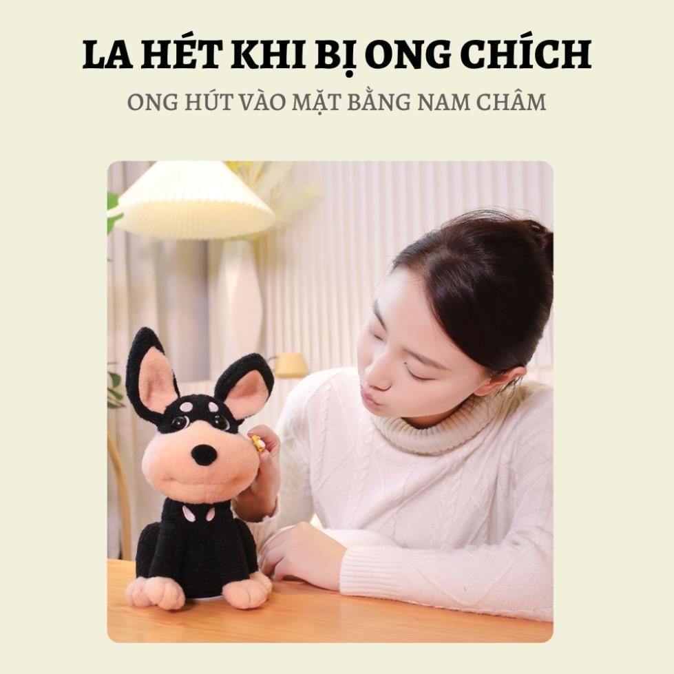 Cún Con Sợ Ong Chích, Cún Điện Tử Nhồi Bông Biết Hát Và Nhái Giọng Nói Kể Cả Tiếng Việt