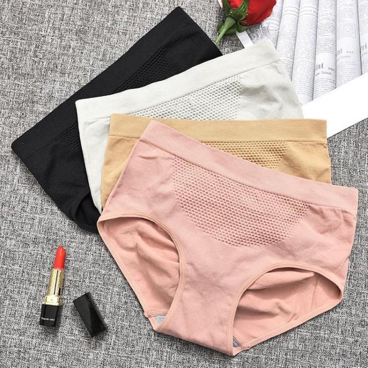 Quần lót nữ kháng khuẩn cotton cao cấp co giãn 4 chiều siêu đẹp có túi zip cho 40-63kg QL18