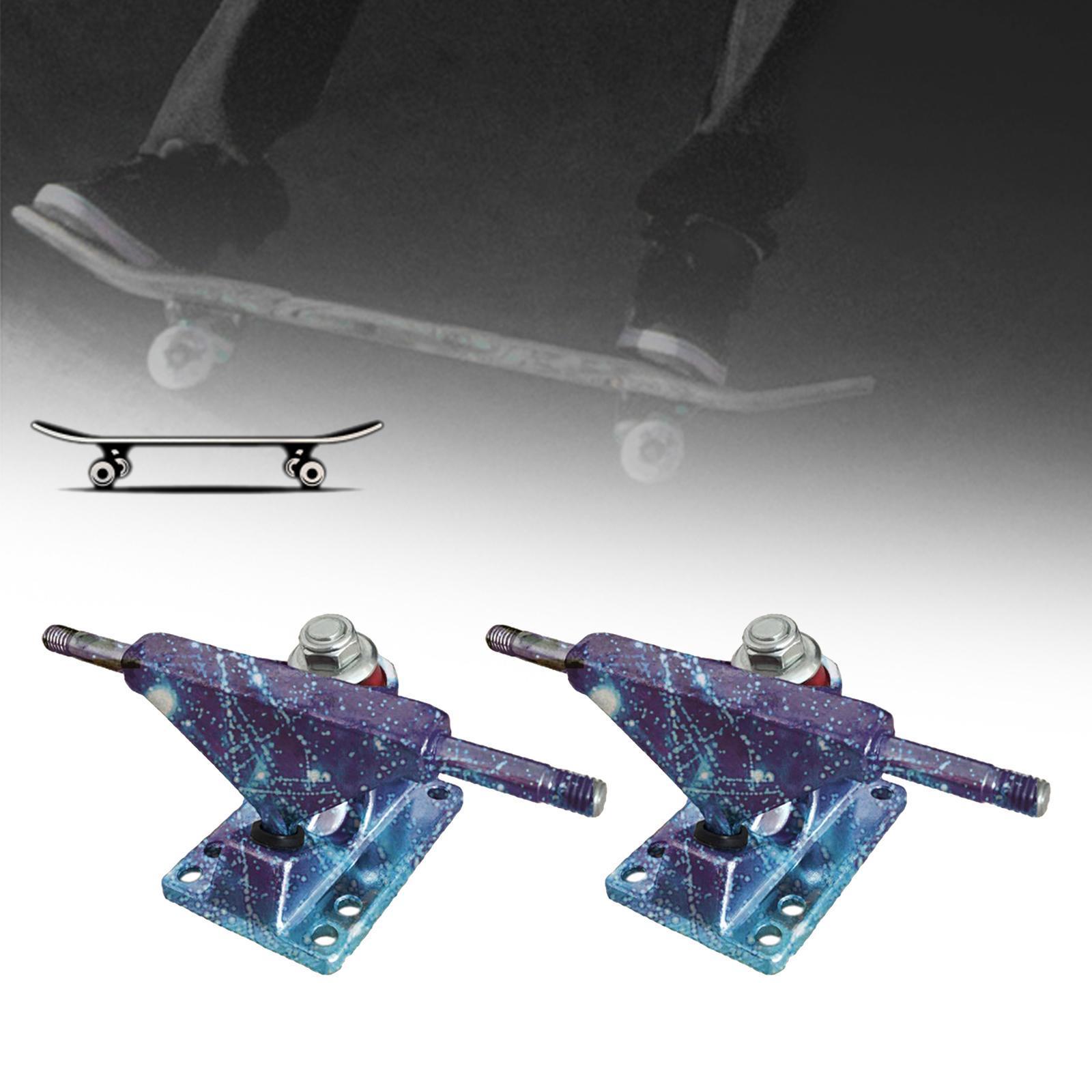 Lightweight Skateboard Trucks 3.25inch Wheels, Integrated Aluminium Skateboard Parts, 2pcs