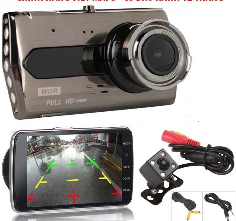 Camera hành trình xe ô tô Dual 2 cameraChất lượng Full HD 4 inch Car DVR 1080P – X11S