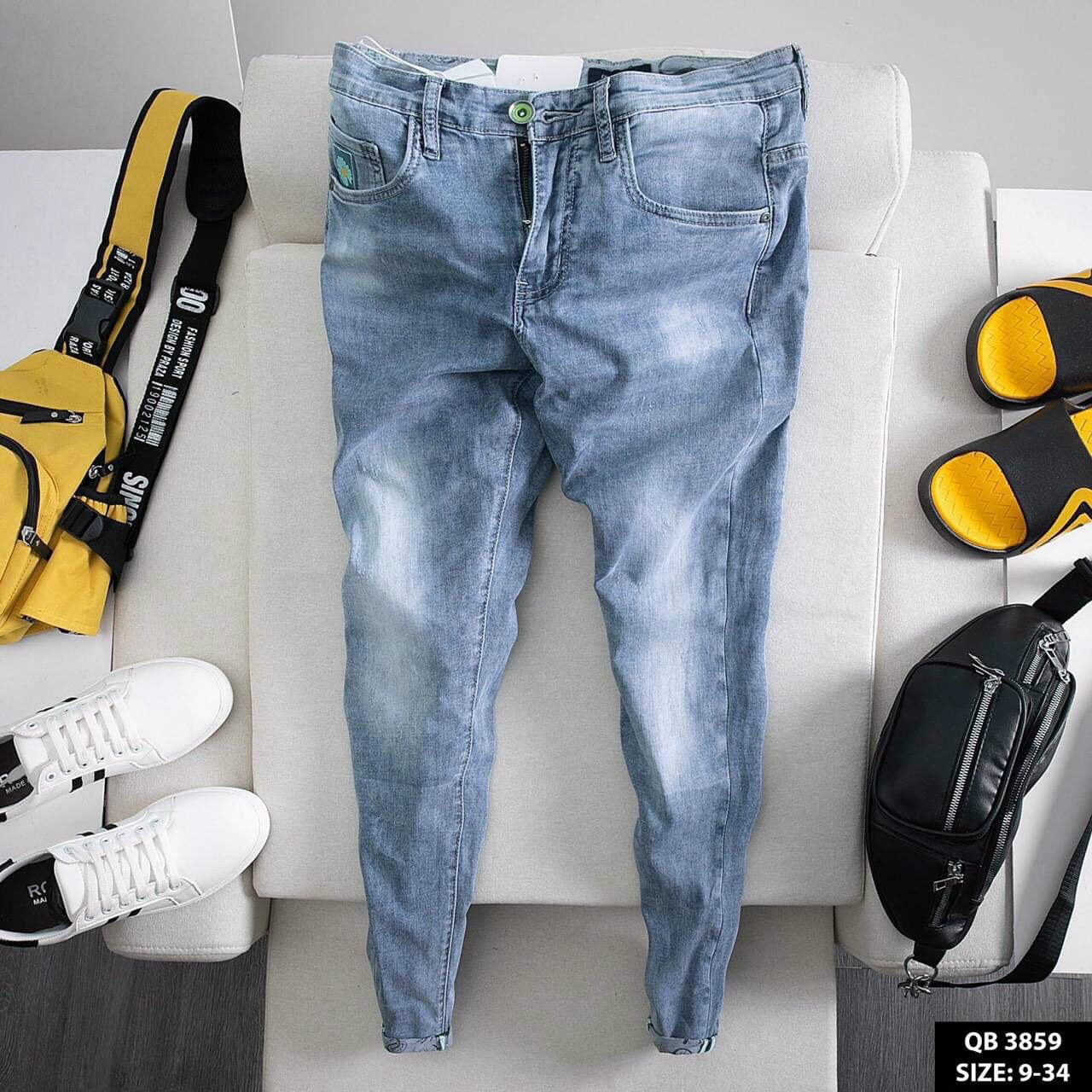 Quần Jean Nam Co Dãn 4 Chiều Thương Hiệu Julido Store, Mẫu Mới Qj608 - Màu Xanh - 30