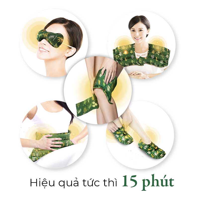 Bộ Gia Đình 05 món Túi Chườm Thảo Mộc ATZ Healthy Life - Giúp thư giãn &amp; hỗ trợ điều trị