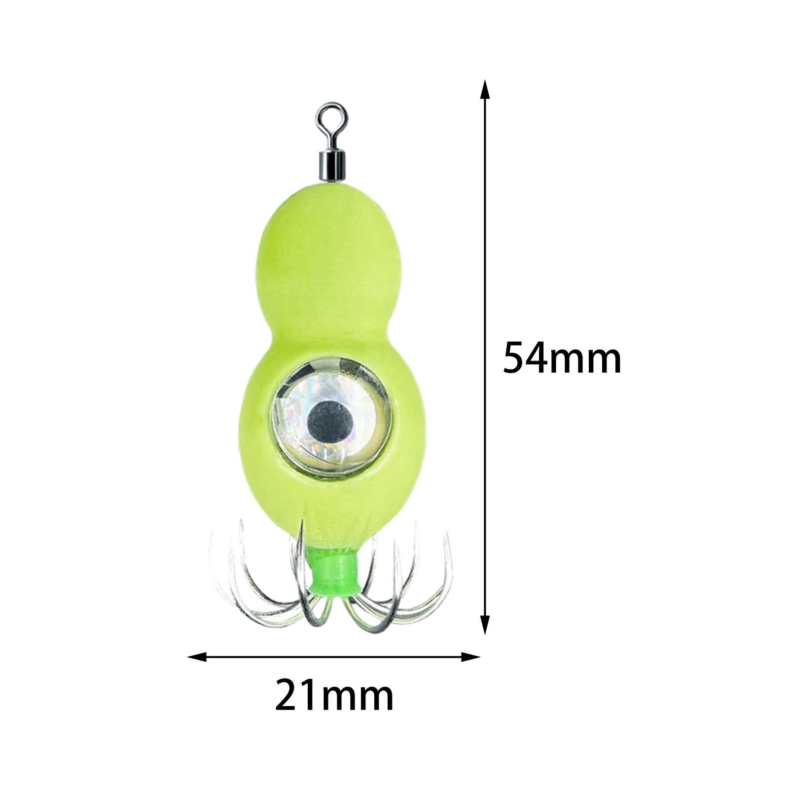 Luminous Squid Jigs Hook Fishing Jigs Lures LED Fishhook Saltwater Equipment