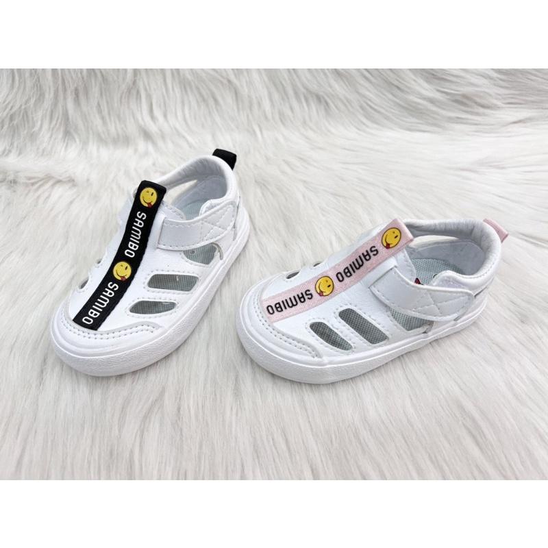 Sandal rọ bé hình mặt cười từ 1-3 tuổi hàng Quảng Châu cao cấp