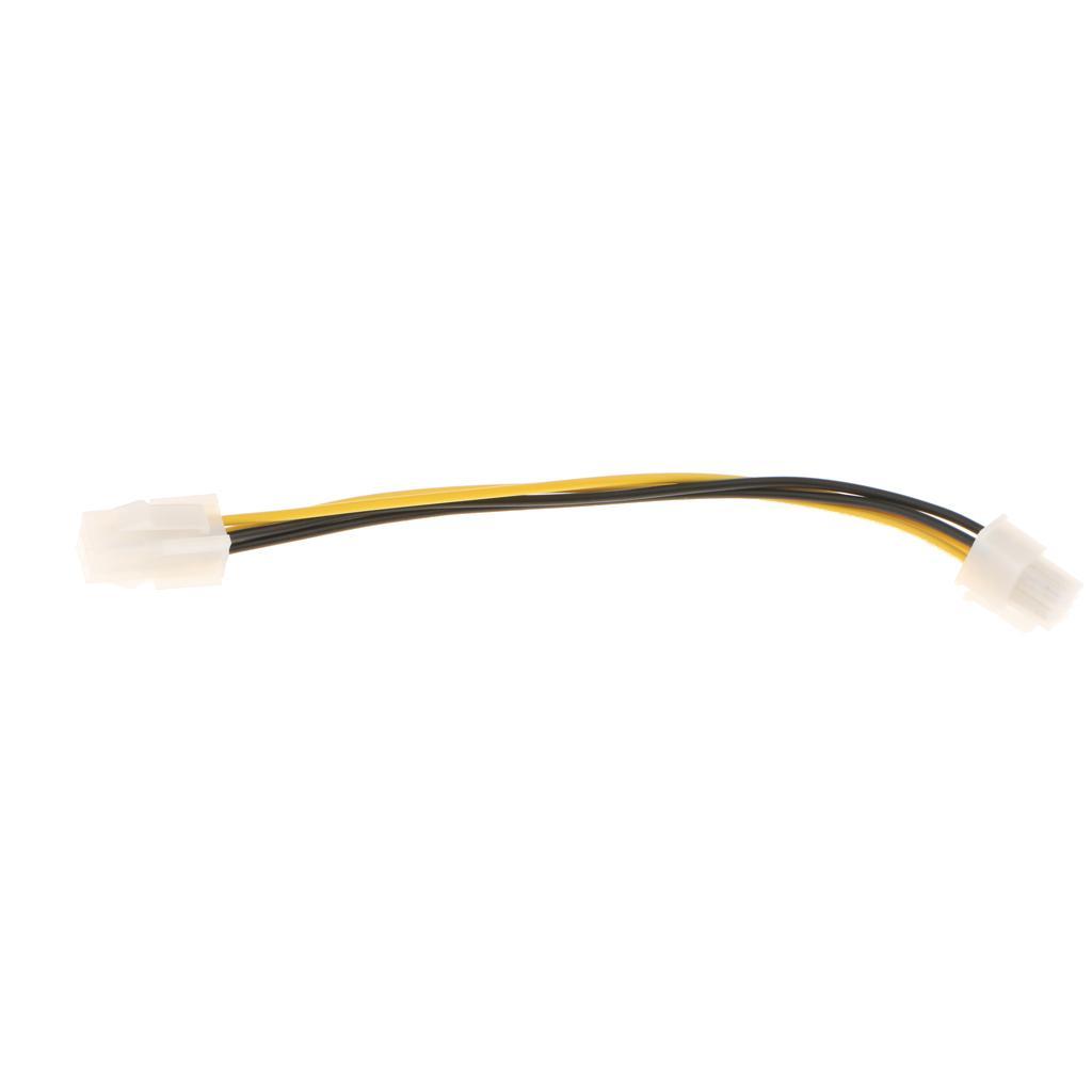 2Pcs 4 Pin Extension Cable Power Supply Motherboard Adapter Extension Cable