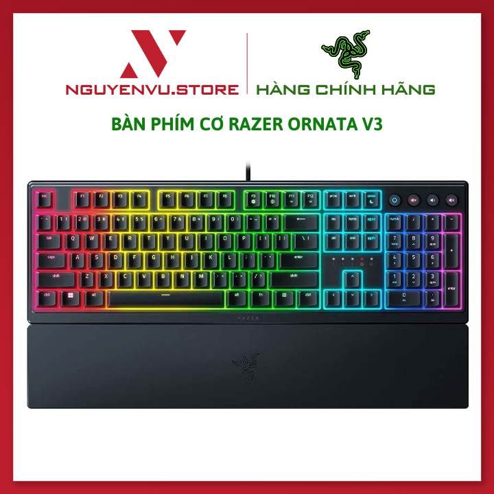 Bàn phím Razer Ornata V3-Low Profile Gaming Keyboard_RZ03-04460100-R3M1- HÀNG CHÍNH HÃNG