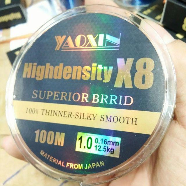 Dây Dù Câu Cá 7 Màu Highdensity X8 Siêu Bền 100M|do cau99|