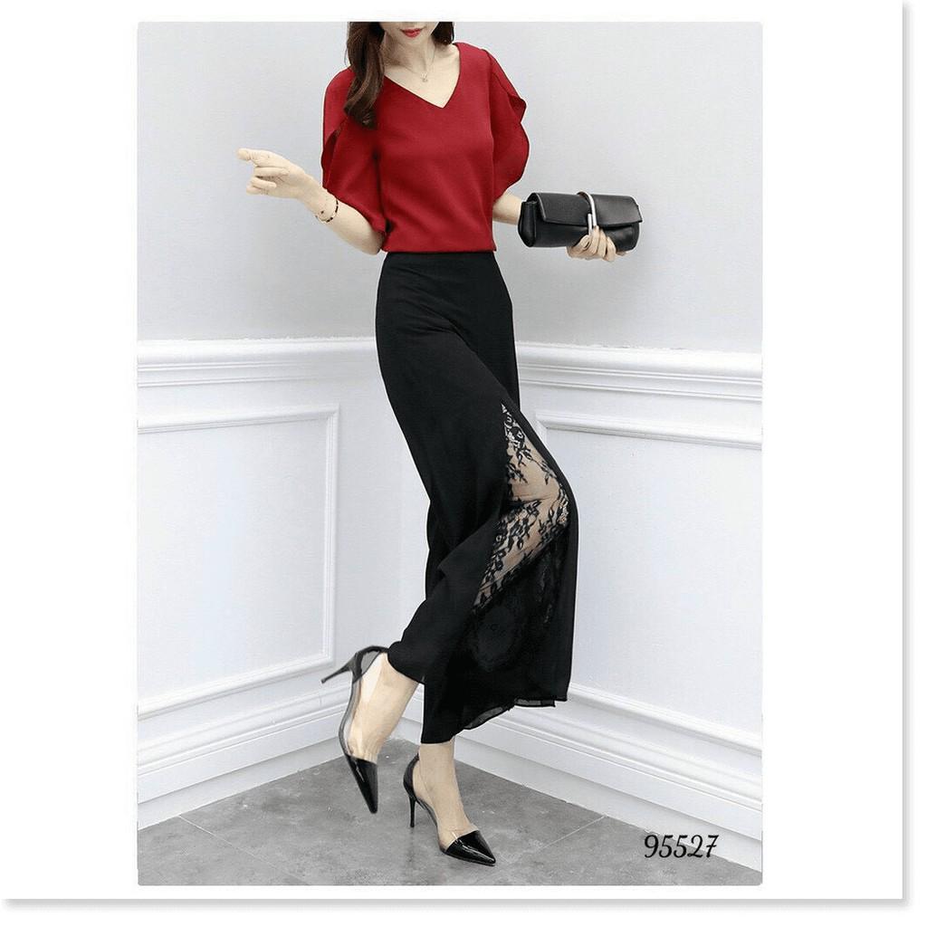 SET COTTON LẠNH,QUẦN CÓ DÂY KÉO,THIẾT KẾ HỌA TIẾT TRƠN NHƯNG KHÔNG KÉM PHẦN SANG TRỌNG THỜI TRANG KING STORE
