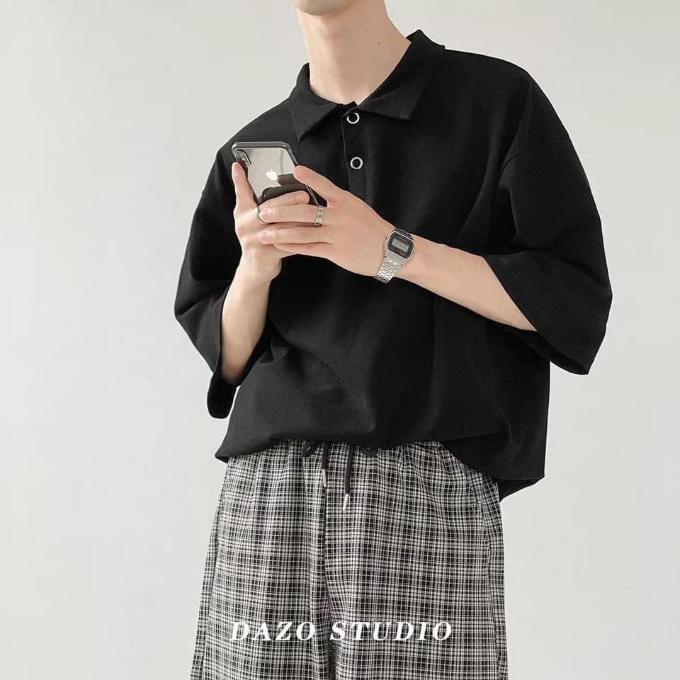 Áo Polo Oversize Dazi,JACKLANE , Áo polo cộc tay Unisex Jack Lane