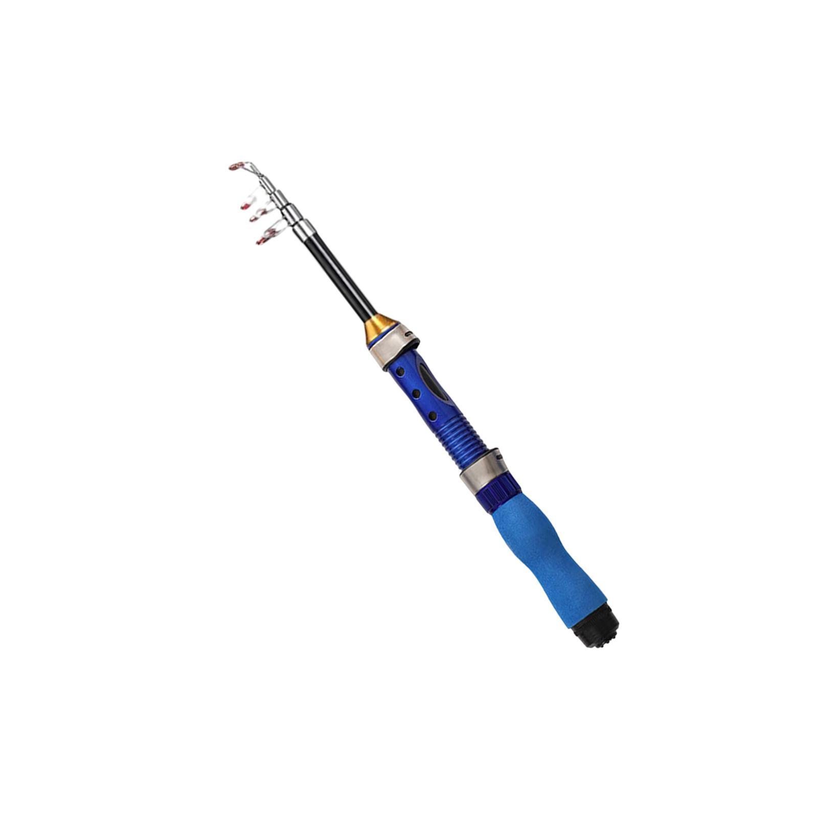 Telescopic Fishing Rod Fishing Pole for Freshwater Saltwater Fishing, Ultralight Fish Gear Portable Fishing Rod Travel Collapsible