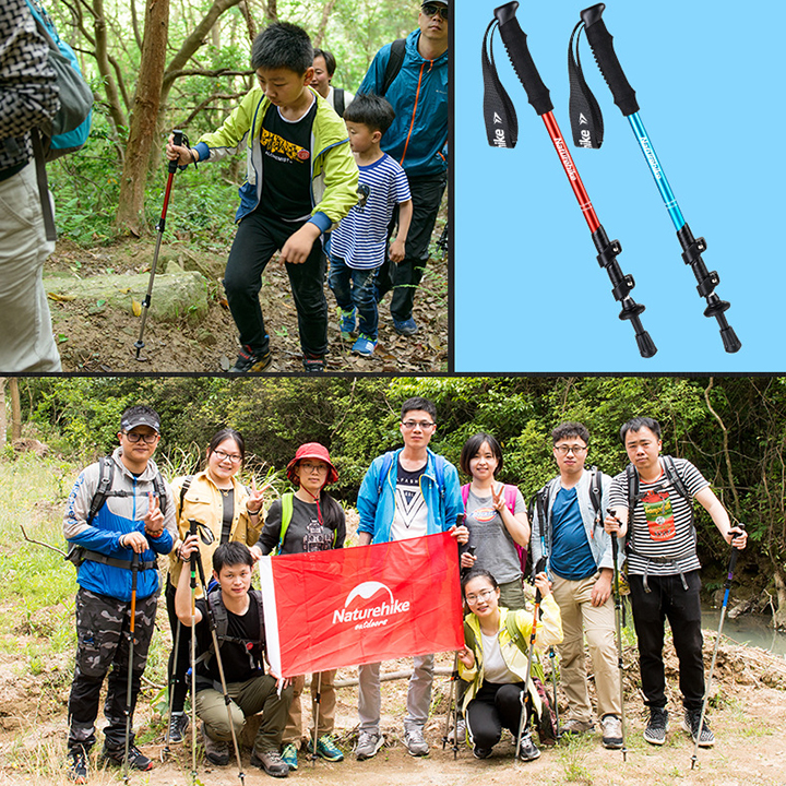 Gậy leo núi thể thao dã ngoại phượt Naturehike NH17D001-Z hàng chính hãng dành cho cả nam và nữ