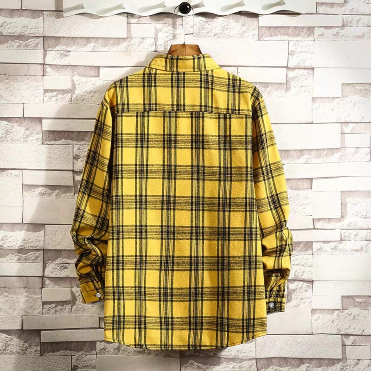 Áo Sơ Mi Caro Unisex Không Nón Siêu Phẩm Thời Trang Viêt