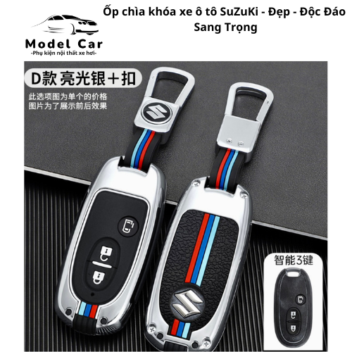 Vỏ Ốp CHÌA KHÓA xe ô tô SUZUKI bằng hợp kim cao cấp