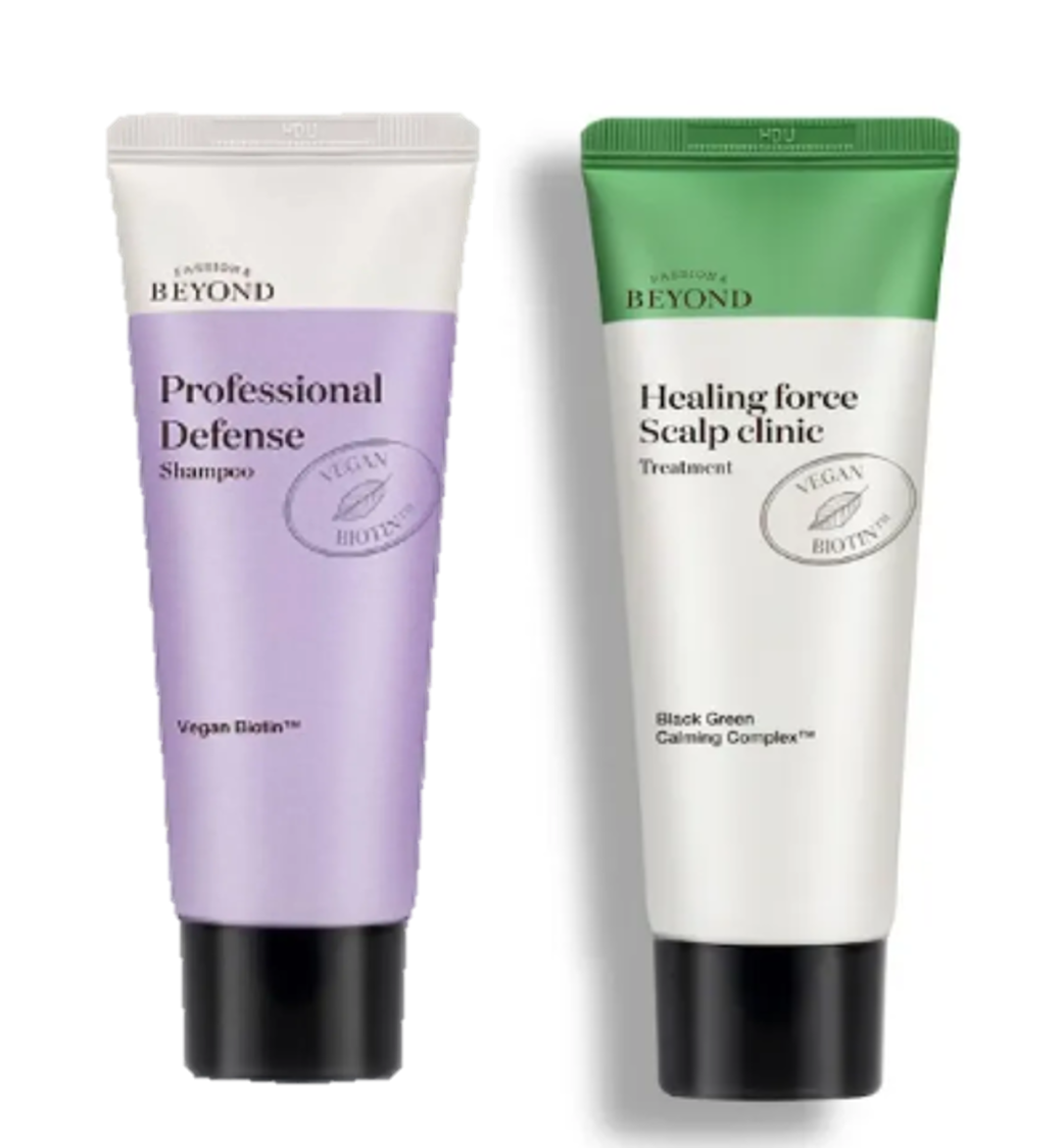 Bộ đôi dầu gội và dầu xả Beyond Professional Defense Shampoo + Healing Force Treatment 100ml x 2 tuýp