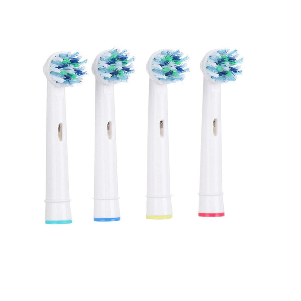 Cho máy Oral B Braun Cross Action EB-50A, Set Bộ 4 đầu bàn chải đánh răng điện đánh tan mảng bám