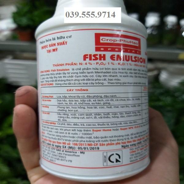 Đạm cá  cô đặc Fish Emulsion 250ML - Kích thích sinh trưởng