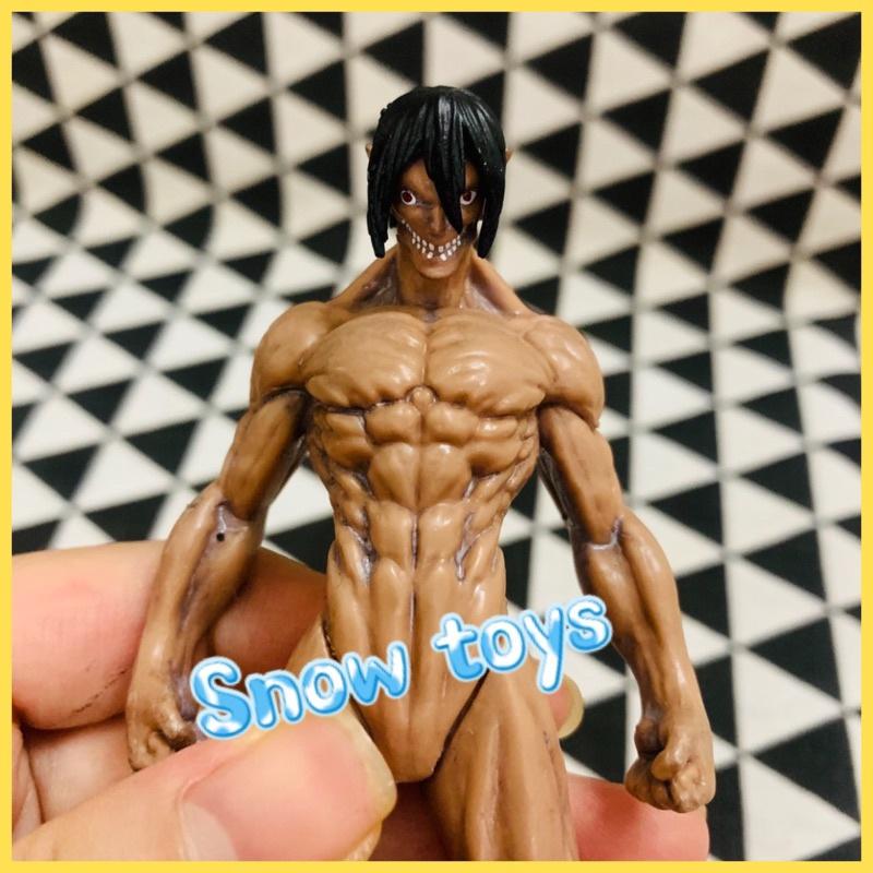 Mô hình Attack On Titan - Titan tiến công Attack Titan - Eren Yeager - Đại chiến Titan - Fullbox - 15cm