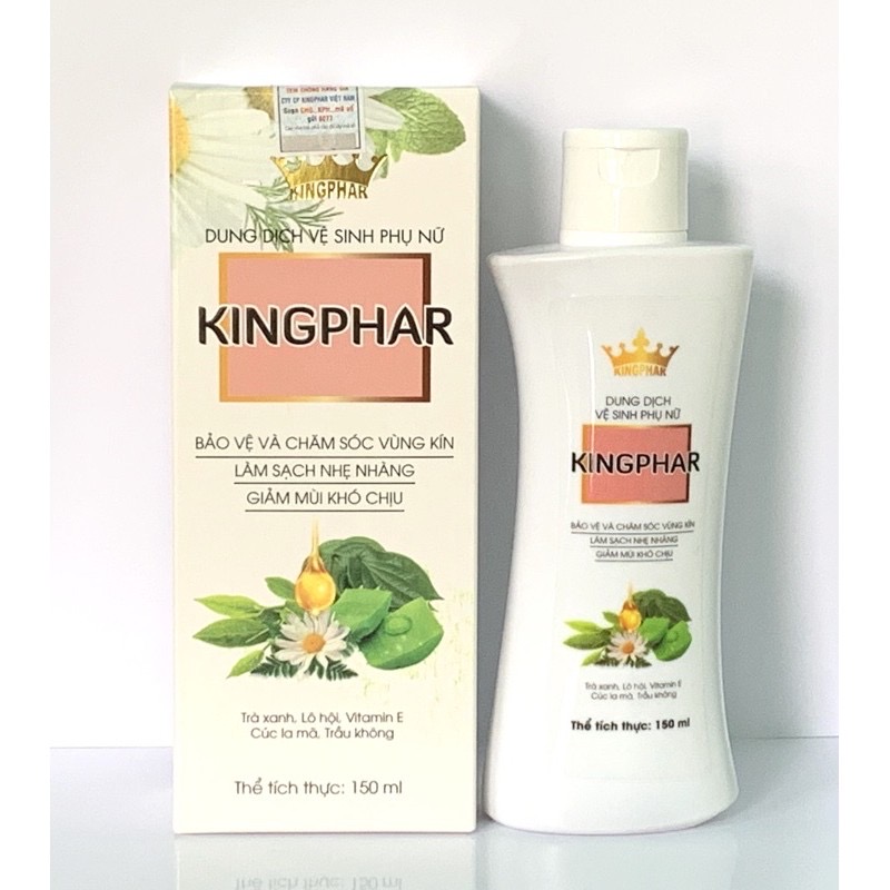 Dung dịch vệ sinh phụ nữ Kingphar , chai 150ml