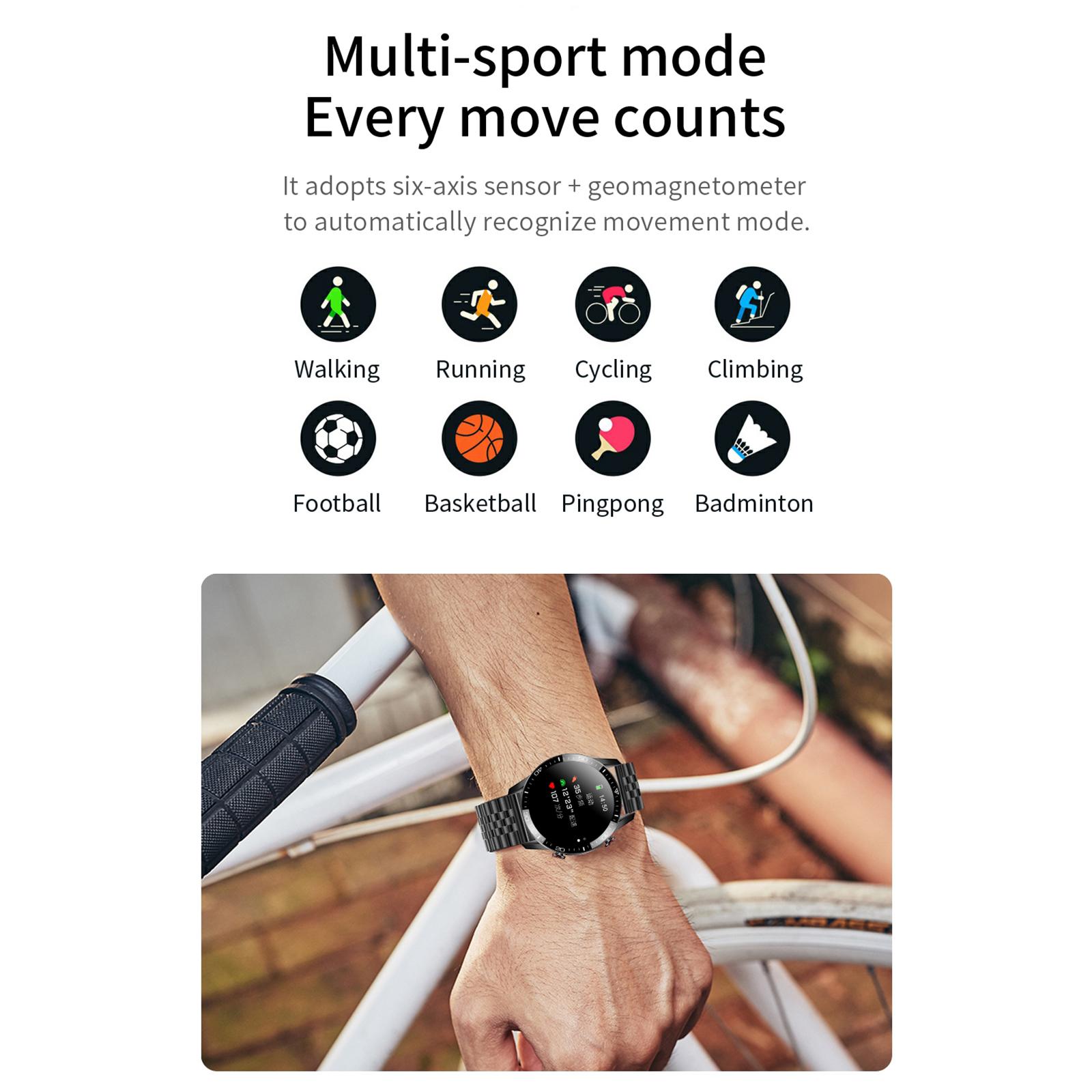 1.3" Bluetooth Smart Watch TK28 Blood Pressure Monitor IP68 Waterproof Sports Fitness Tracker for IOS/Android