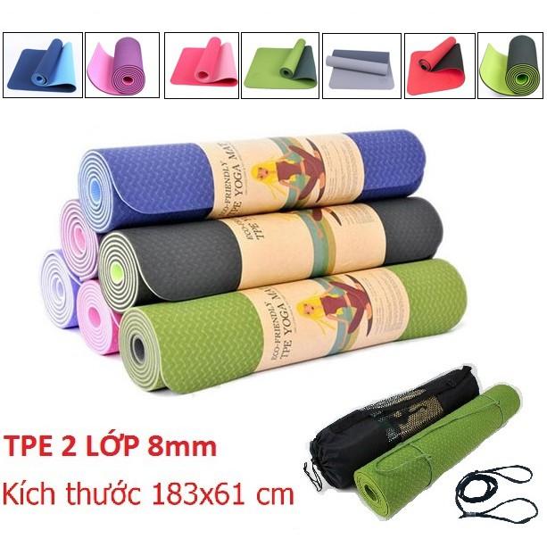 Thảm Tập Yoya Tpe 2 Lớp Dày 6mm