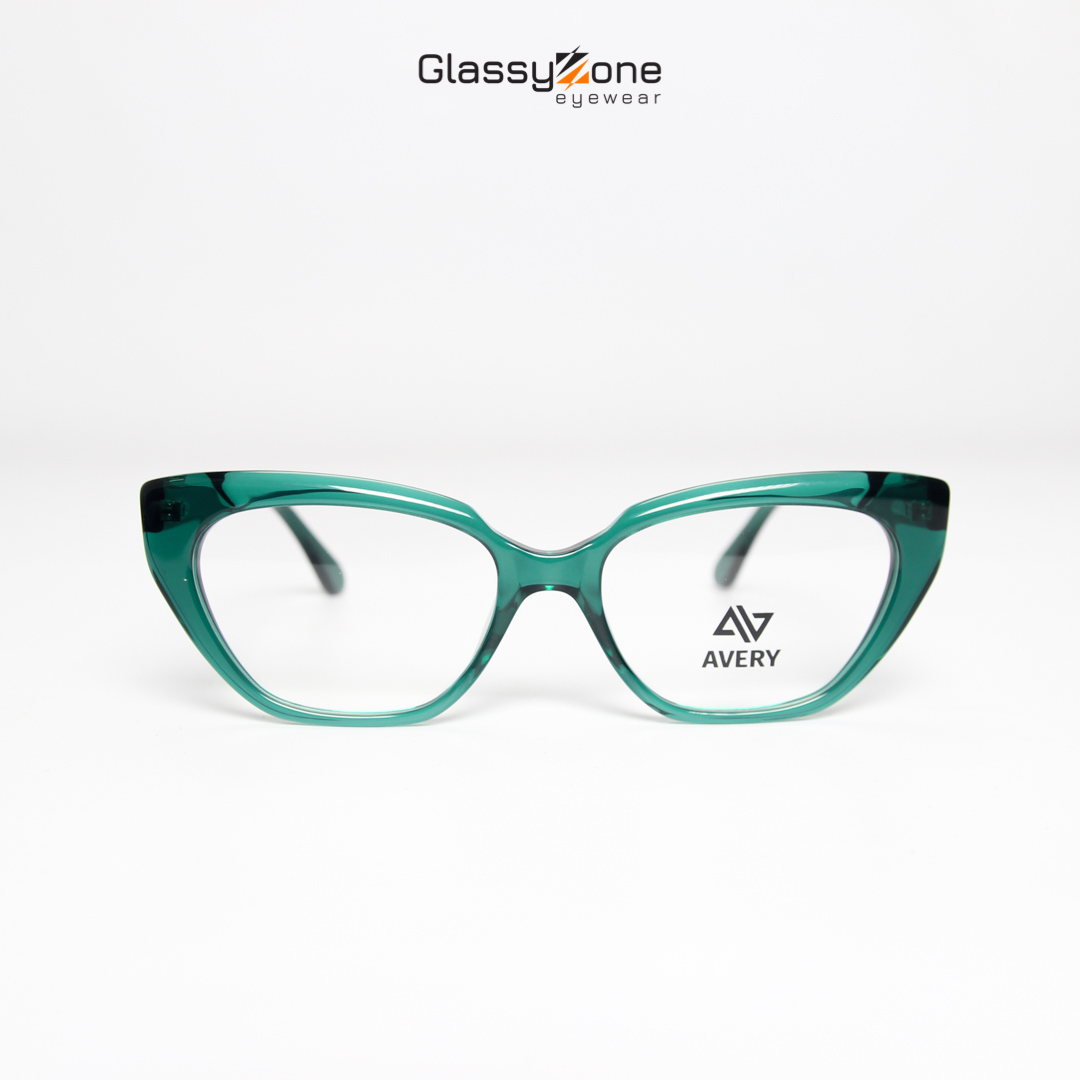 Gọng kính cận, Mắt kính giả cận Acetate Form mắt mèo Nữ Avery 28017- GlassyZone