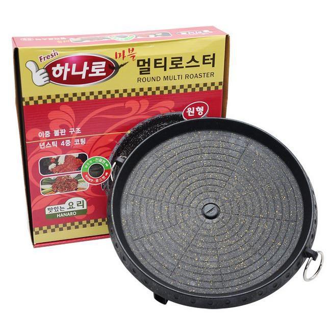 chảo nướng thịt BBQ Hàn Quốc size lớn 32cm mặt đá chống dính cao cấp