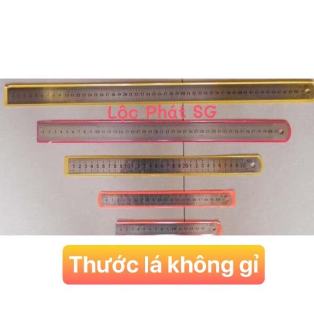 Thước lá thép không gỉ, 2 mặt