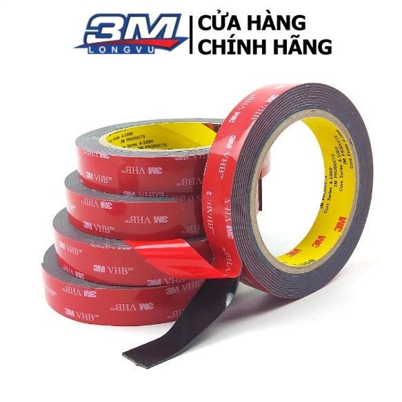 Băng Keo Cường Lực 3M 5952-10 10mm x33m Màu Đen - Băng Keo Cường Lực 2 Mặt Siêu Dính VHB 3M 5952 - 3M Long Vu