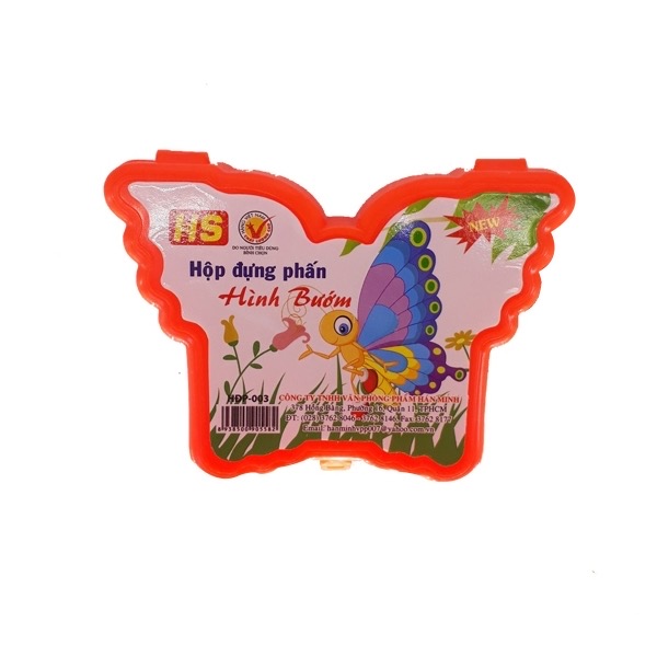Hộp Đựng Phấn Bướm 3 Trong 1 Học Sinh