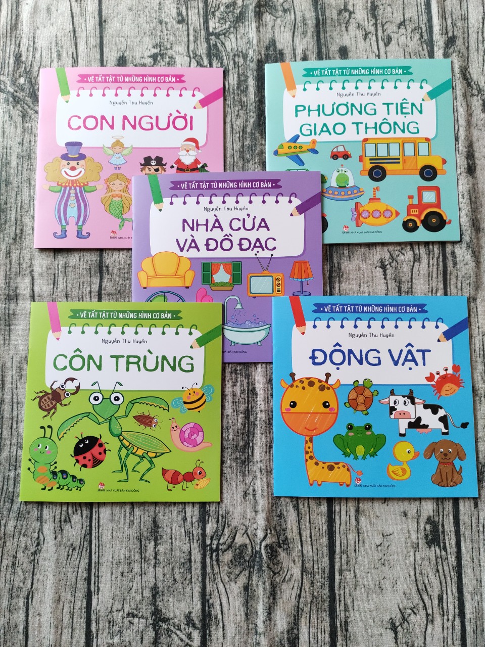 Combo 5 cuốn Vẽ Tất Tật Từ Những Hình Cơ Bản