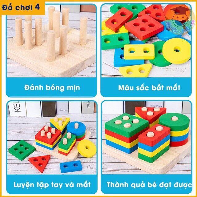 Sét 4 Đồ Chơi Phát Triển Trí Tuệ Cho Bé
