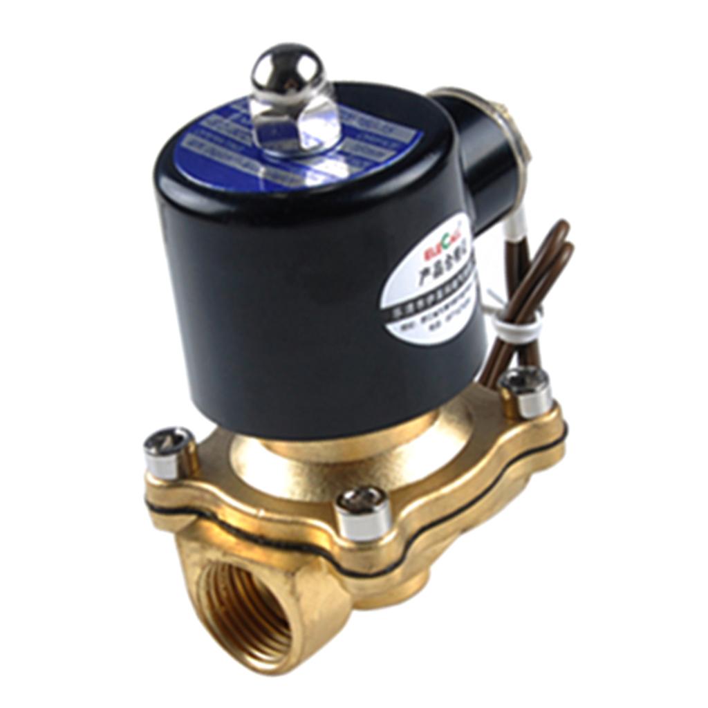 AC220V 1/2,3/4,1,1-1/4'' Inch Electric Solenoid Valve for Air Water / Replacement Brass