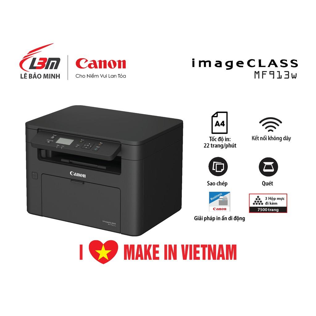 Máy in laser đa chức năng Canon MF913w- Hàng chính hãng