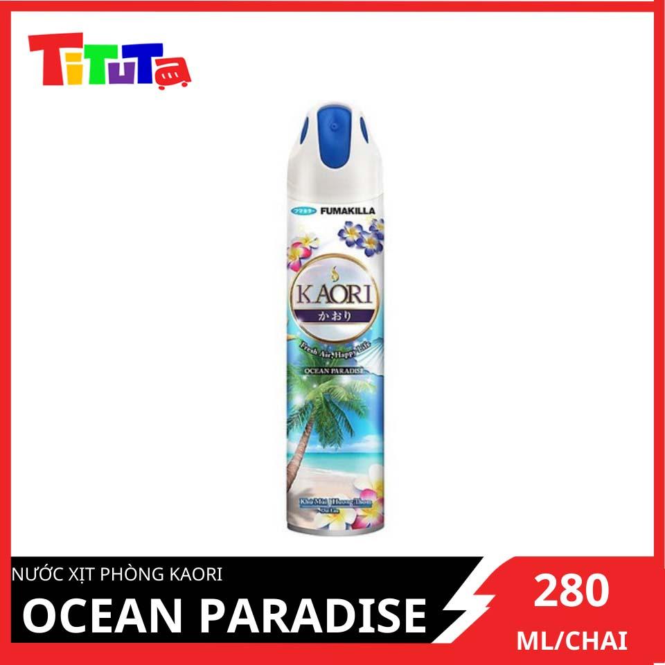 Nước Xịt Phòng Kaori Ocean Paradise (Xanh) 280ml