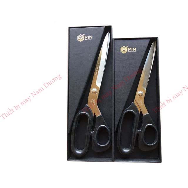 Kéo thép trắng cán đen cắt vải cao cấp hãng Pin