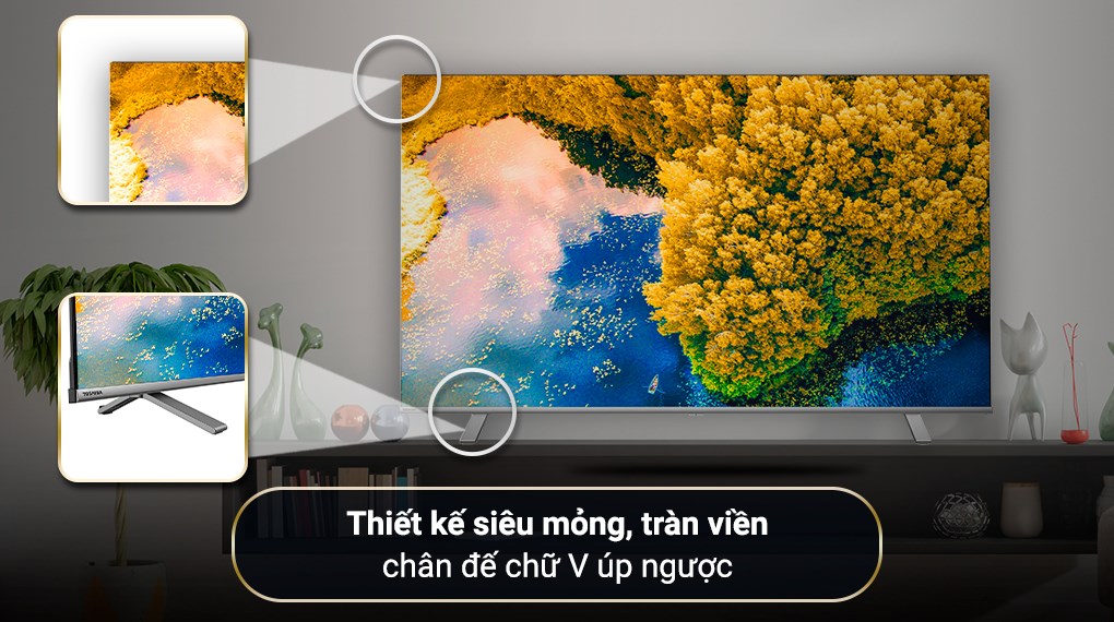 [Hàng chính hãng] Smart TV TOSHIBA Google LED 4K  UHD tràn viền 55'' 55C350LP - Tìm kiếm bằng giọng nói - Bảo hành chính hãng 2 năm