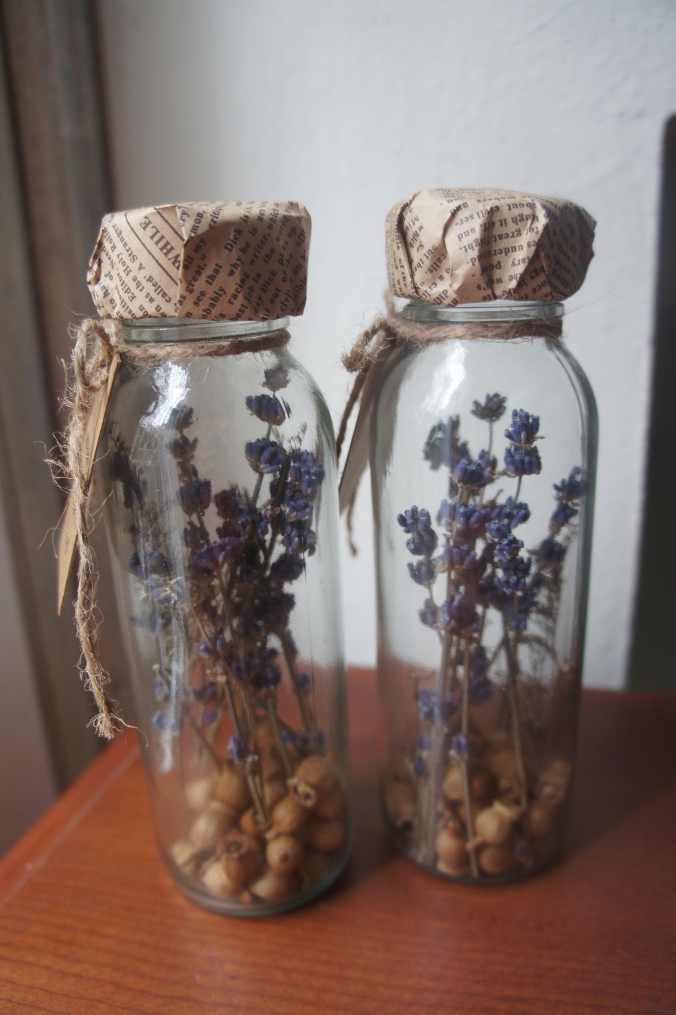 Lọ trang trí cành Oải Hương.Lavender