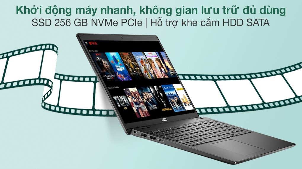 Máy Tính Xách Tay Laptop Dell Latitude 3520 (Core i5-1135G7, Ram 8GB, SSD 256GB, Win10) - Hàng Nhập Khẩu