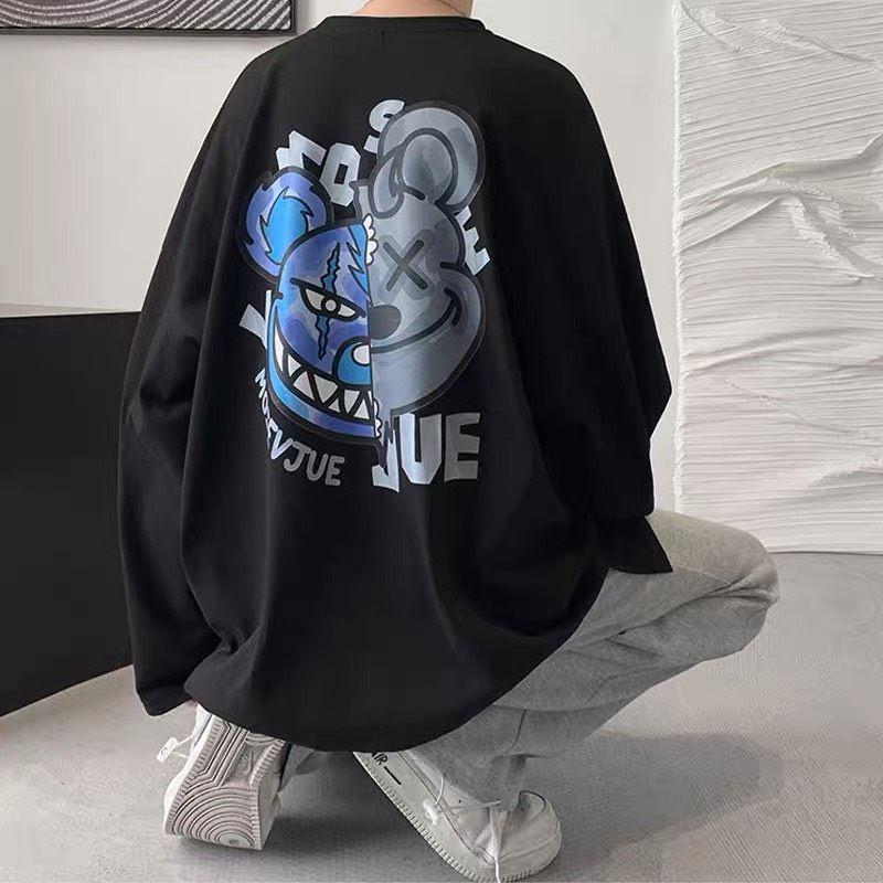 Áo Longsleeves Oversize Jue, JACKLANE, Áo nỉ chui đầu Unisex Jack Lane