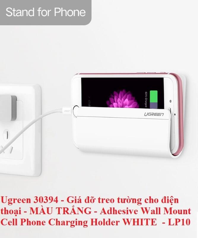 Ugreen UG30394LP108TK Màu Trắng Giá đỡ treo tường cho điện thoại - HÀNG CHÍNH HÃNG