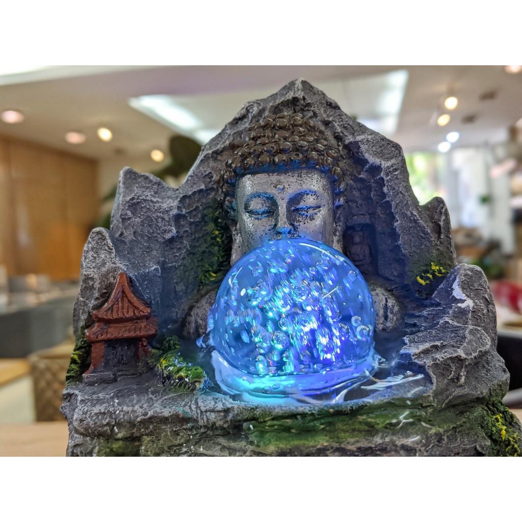 ĐÀI PHUN NƯỚC MINI ĐỂ BÀN – PHẬT TOẠ SƠN THUỶ