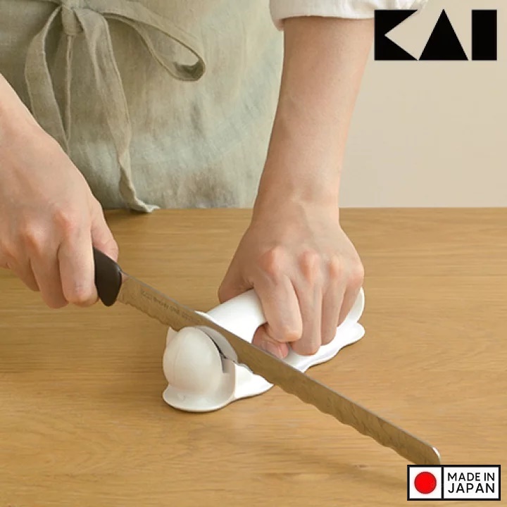 Dụng cụ mài sắc dao kéo cầm tay Kai Jirushi - Made in Japan