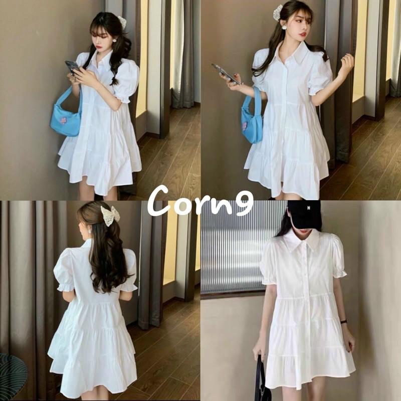 Đầm babydoll trắng