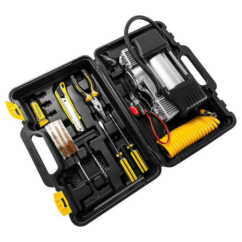 Phong cách mới nhất xe máy bơm không khí xe di động xe điện lốp đa chức năng bộ dụng cụ sửa chữa lốp máy bơm không khí bơm