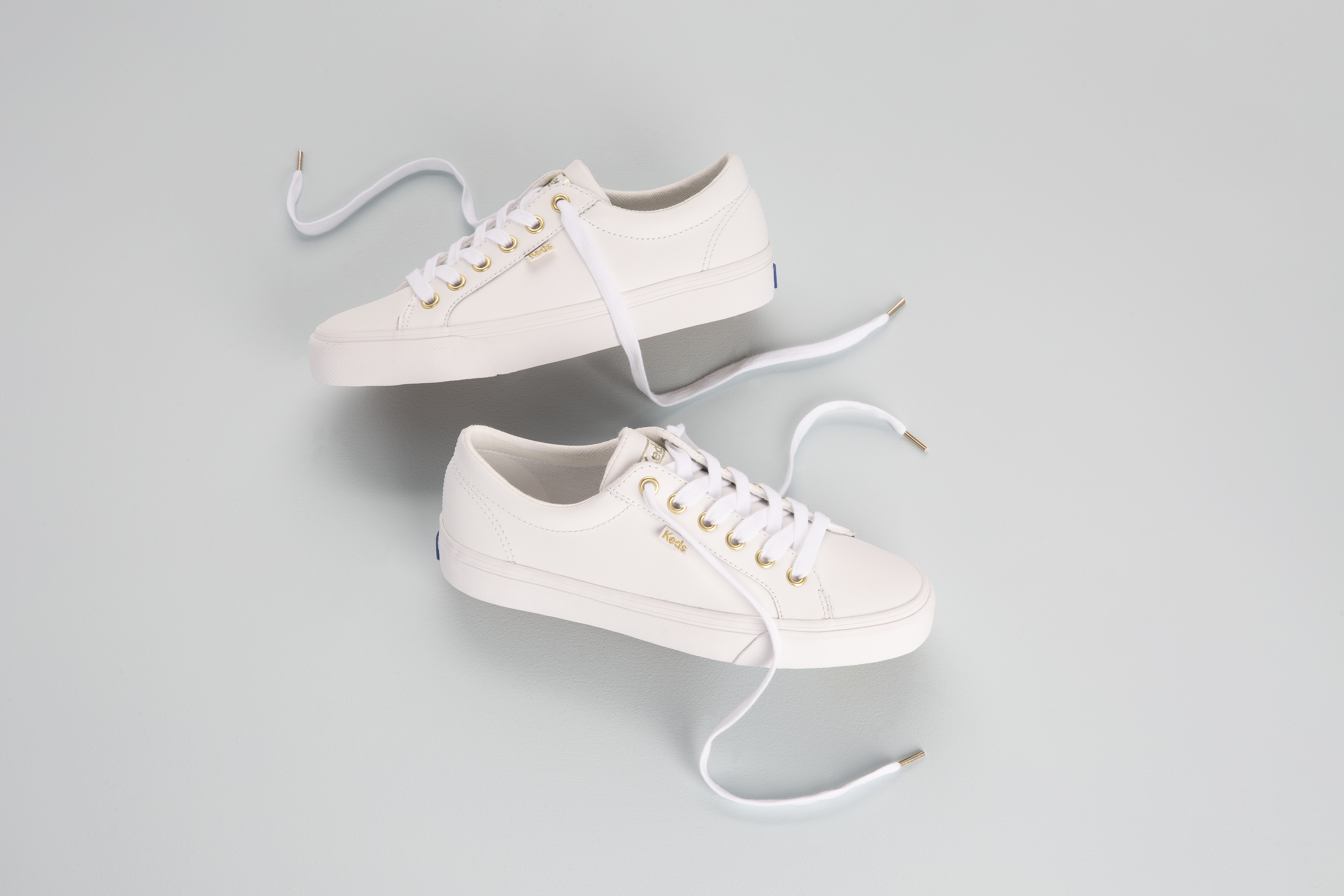 Giày Thể Thao Keds Nữ- Jump Kick Leather White- KD063681