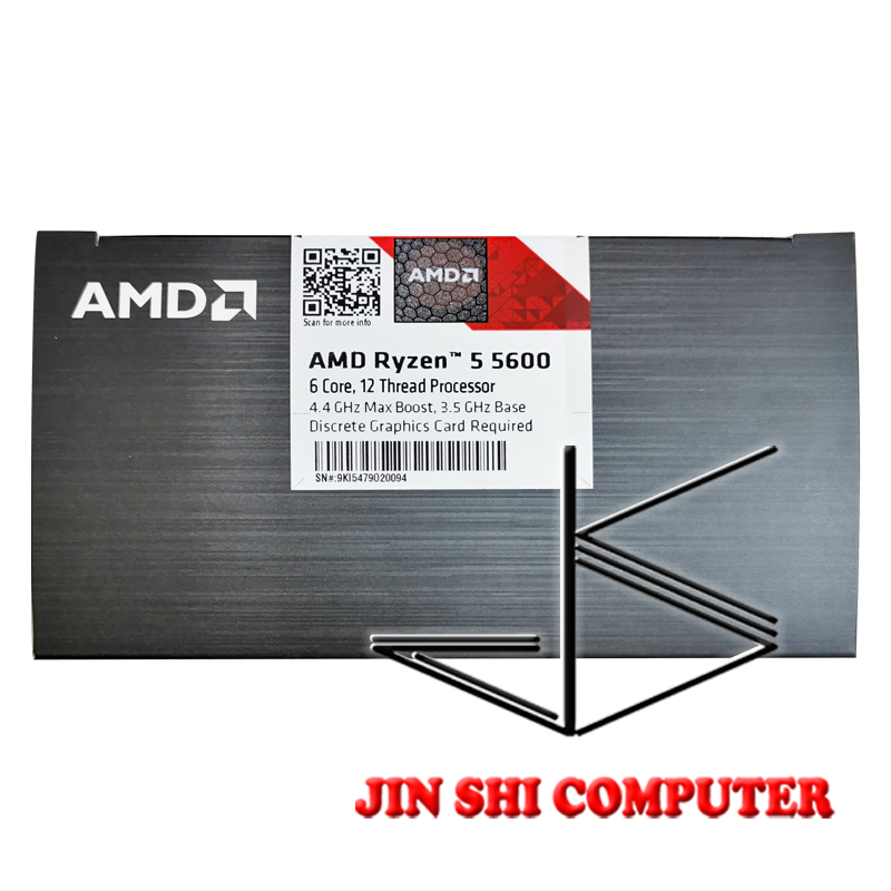 Mới AMD Ryzen 5 5600 R5 5600 3.5 GHz 6 Nhân 12 Luồng 7NM 65W L3=32M 100-000000927 Ổ Cắm AM4 Có Quạt