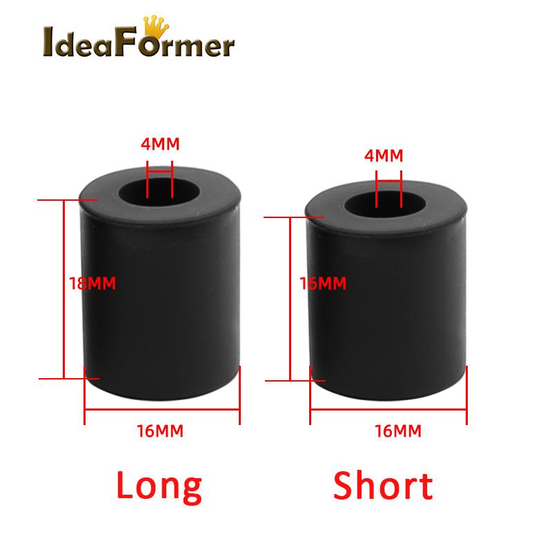 4 Heatbed Silicone San Bằng Cột Gắn Chiều Cao 16/18 Mm Đệm Silicon Chịu Nhiệt Cho CR-10/Ender 3 Series 3D Máy In