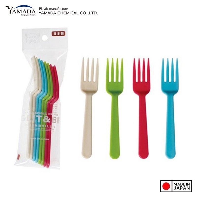 Set 08 nĩa nhựa G&amp;B Yamada Brillia 142mm - Hàng Nội Địa Nhật Bản
