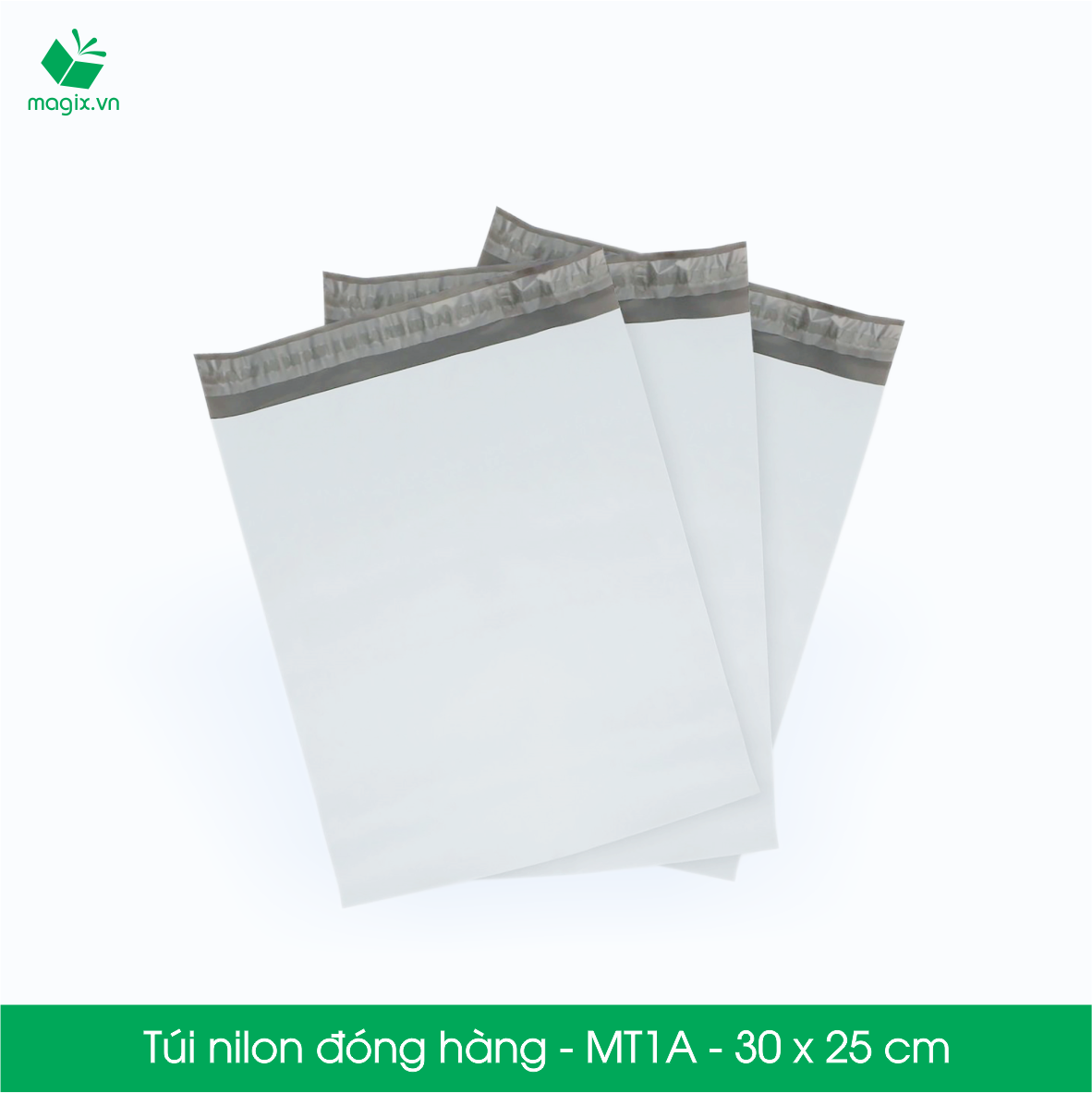 MT1A - 30x25 cm - 200 túi nilon 2 lớp đóng hàng thay thùng hộp carton