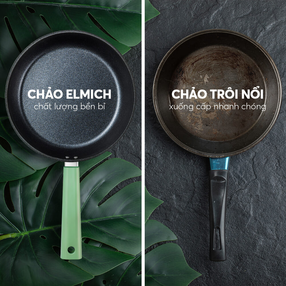 Chảo Chống Dính Siêu Bền Elmich Hera II EL-5941 Nhiều Size, Hàng Chính Hãng, Dùng Mọi Bếp - JoyMall